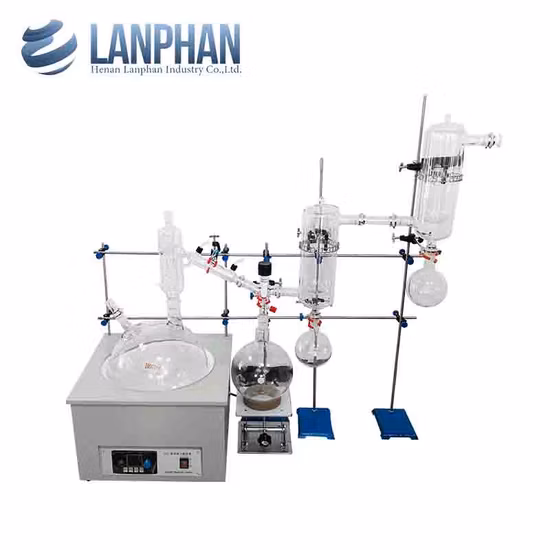 20L 회전 키 단거리 증류 진공 홈 유리 장치 중국 공급 업체 키트 증기 장치 단거리 시스템